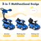 Costway Kids Ride on Push Car Mercedes-Benz Licensed 3-in-1 Sliding Car Blue/Red/White/Black/Pink